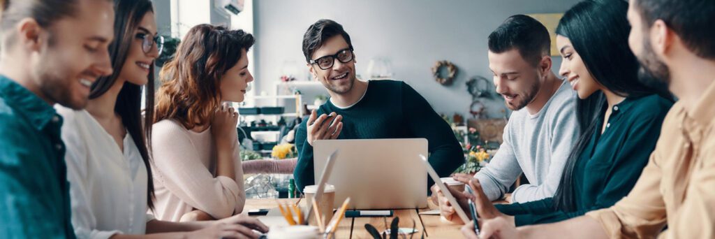 Group of people having a business meeting